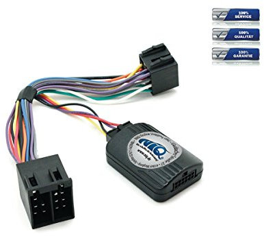 NIQ Lenkradfernbedienungsadapter geeignet für ALPINE Autoradios, kompatibel mit Opel Astra / Agila / Corsa / Meriva / Omega / Vectra B / Vivaro / Zafira bis Bj 2004