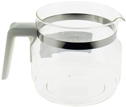 HOME EQUIPEMENT Kaffeekanne ohne Deckel Weiß Universalkompatibilität für Kaffeemaschinen FIRSTLINE 4111.9 SEVERIN KA9220 SHG AROMEPLUS SOLAC 150 UFESA CG12,CG10F,CG1000