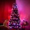FunkyBuys® Green Fibre Optic Christmas Xmas Tree (SI-FO2001) w/Multicolor PLASTIC POT Best - 3ft (80 Tips)