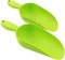COM-FOUR® 2x Pelle à nourriture pour animaux (28,5 cm | 32,5 cm) – Pelle en plastique pour sacs – Pelle doseuse pour animaux – Pelle de pesée pour aliments et semences