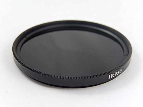 vhbw filtro infrarossi universale 950nm per compatibile con obiettivi di fotocamere con attacco da 58mm - Filtro IR circolare, nero