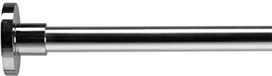 Croydex Tringle de douche ronde avec anneaux Longueur 2500 mm Chrome