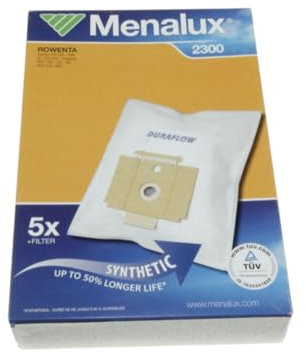 Menalux BT136S 5 Sacs Aspirateur Compatible pour Rowenta + 1 MCF