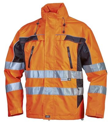 ELDEE Tambora Warnschutzjacke, leuchtorange/schwarz, Gr. M