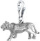 Nenalina Tiger Karabiner Charm Anhänger für Bettelarmband aus 925 Sterling Silber 713169-000