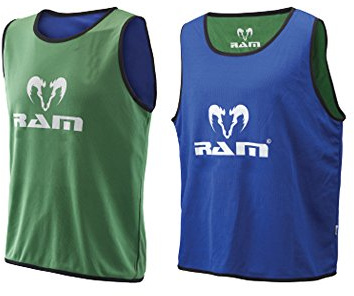 Ram Rugby Wendbare Lätzchen, Set mit 10 Trainings-Lätzchen, Größen XL