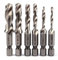 Yosoo 6PCS 1/4 Hex Shank HSS Metric Right Hand Screw Thread Tap Taper & Drill Bits