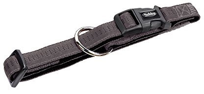Nobby Halsband Soft Grip, dunkelgrau/schwarz L: 50/65 cm, B: 25 mm, 1 Stück