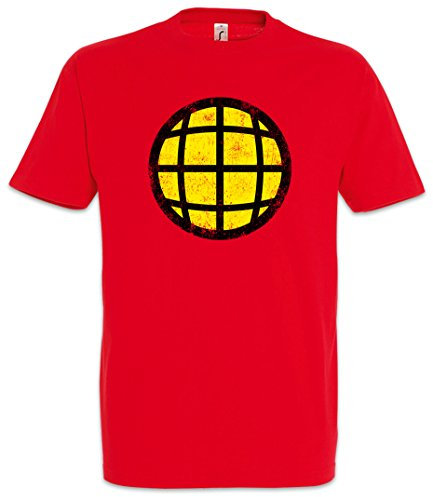 Urban Backwoods Captain Planet Herren T-Shirt Rot Größe XL
