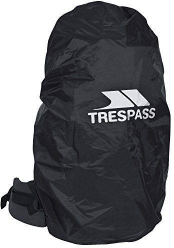 Trespass Waterproof Rucksack Rain Cover for Backpacks, Black, Medium