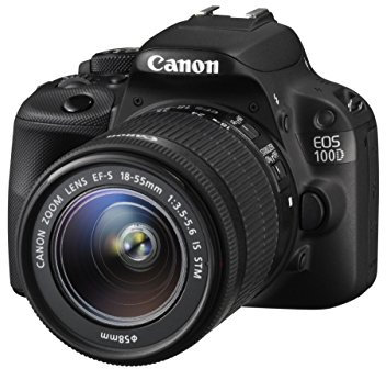 Canon EOS 100D Digital SLR Camera (EF-S 18-55 mm f/3.5-5.6 IS STM Lens, 18 MP, CMOS Sensor, 3 inch LCD) (Renewed)