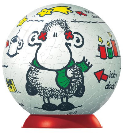 Ravensburger - 110483 Puzzleball 240 Teile - Sheepworld - Ohne Dich ist Weihnachten doof
