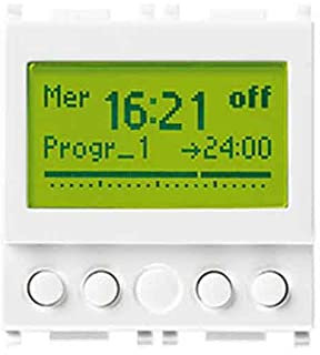 14448 Orologio Programmatore 1 Canale Bianco Plana VIMAR