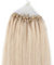 Beauty7 - Räumungsausverkauf - 100 STK Echthaarstraehnen Remy Echthaar Haarverlaengerung Loop Micro Ring Microring Haare 50cm Echthaar Extensions 1g Straehnen 20 Zoll Platinblond #60