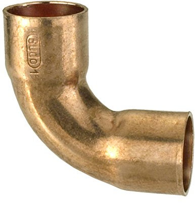 Cornat Löt-Bogen 90 Grad, Kupfer, 2 Muffen, A 18 mm, 10 Stück, 1 Stück, T5602A18