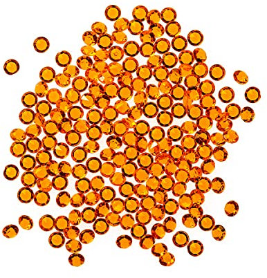 Trimming Shop Orange 4000pcs Table Scatters Clear Acrylic Rhinestone Diamonds Table Confetti for Table Centerpiece Bridal Shower Birthday Party Table Decoration Vase Filler Beads, 2.5mm