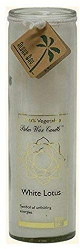 Aloha Bay Chakra Kerze im Glas, weißer Lotus, 480 ml