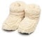 Furry Warmers Fully Microwavable Furry Boots Cream