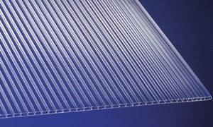 Polycarbonat Universal Stegplatten für Gewächshäuser klar 1500 x 700 x 4,5 mm