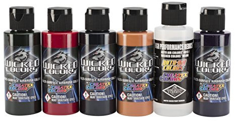 Wicked Colors Steve Driscoll Flesh Airbrush Set, 57 g
