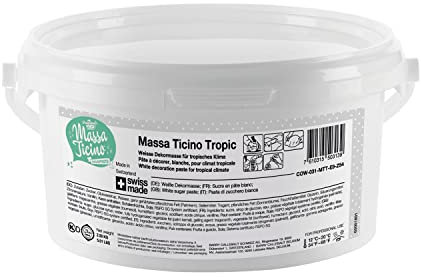 Mona Lisa Massa Ticino Tropic Bride White Rollfondant 2,5kg im Eimer