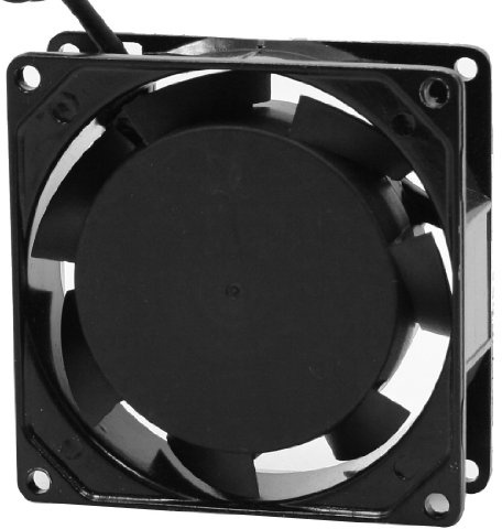 sourcing map 80mm Quadratisches Gehäuse Gebläse Ventilator AC 220-240V 0.07A