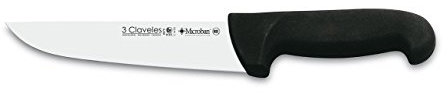3 Claveles Cuchillo Carnicero Proflex, Acero Inoxidable, Negro, 18 cm-7