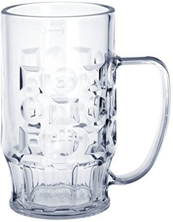 Lot de 20 chopes à bière de 0,4 l en plastique - Personnalisable