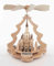Rudolphs Schatzkiste Tischpyramide Kurrende schwarz mit Frauenkirche HxLxB 26x26x27cm NEU Pyramide Minipyramide Holzpyramide Seiffen Erzgebirge Weihnachten Wärmespiel Lichter Figur Holz Flügel