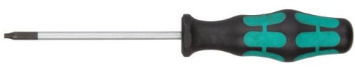 Wera 05138260001 10 x 80 mm 367 TX BO Screwdriver for Tamper-Proof TORX Screws - Silver
