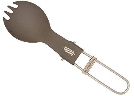 Vargo Titanium Folding Spork, Natural - Ultralight, Compact and Durable