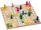 goki 56914 - Brettspiel Ludo aus Holz für 4 Spieler hochwertig verarbeitet 24 x 24 cm