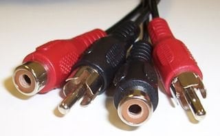 Aptii 1.2m Double RCA Phono Male to Female Extension Cable Lead