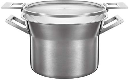 CASTEY - Cacerola Alta de Artic, 26 cm, Aluminio, Color Plateado, con Tapa Reversible, Revestimiento Antiadherente, Distribuye de Forma Homogénea el Calor, Resistente y Duradera, Libre de PFOA