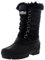 Donna Nylon Tempo Freddo All'Aperto Neve Polsino In Pelliccia Stivali - BLK36 AYC0132
