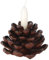 Esschert Design Kerzenleuchter, Kerzenständer Motiv Tannenzapfen, ca. 14 cm x 14 cm x 11 cm