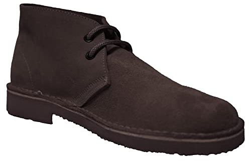 Roamers Mens Dark Brown Original Suede Desert Boots UK 13