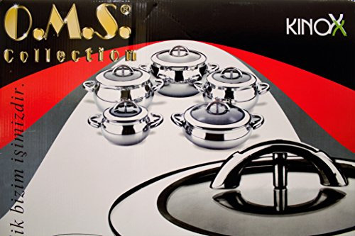 Topf Set Tombul Kochtopfset Edelstahl 18/10 10 teile Fleischtopf Gemüsetopf Topf Töpfe Induktion