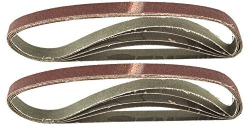 Belt Power Finger File Sander Abrasive Sanding Belts 457mm x 13mm 120 Grit 10 PK