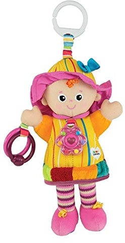 LAMAZE My Friend Emily, Clip on Pram and Pushchair Newborn Baby Toy, Sensory Toy for Babies Boys and Girls from 0 to 6 Months