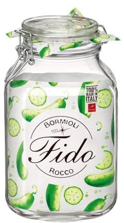 Bormioli Rocco Fido EINKOCHGLAS 3 LT. MIT BUEGELVERSCHLUSS, Glas, Durchsichtig, 1-Pack