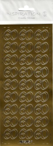 Sticker Filigrane 60 gold 10x23cm kreativ Liefermenge = 1