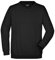 James & Nicholson Sweatshirt Rundhals - Klassischer Sweatpullover für Freizeit und Beruf | Farbe: black | Grösse: M