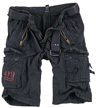 Surplus Raw Vintage Royal Shorts, royalblack, 4XL