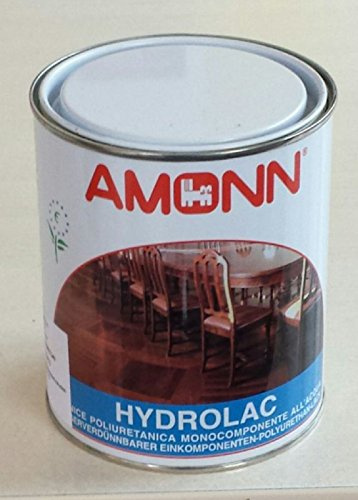 Pittura per legno all'acqua vernice amonn hydrolac 750ml lucido incolore trasparente 0