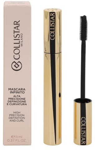 Collistar Mascara Infinito Alta Precisione Waterproof, Mascara ad Azione Allungante Che Dona Corpo Alle Ciglia, Oftalmologicamente Testato, Indicato per Lenti a Contatto, 11 ml