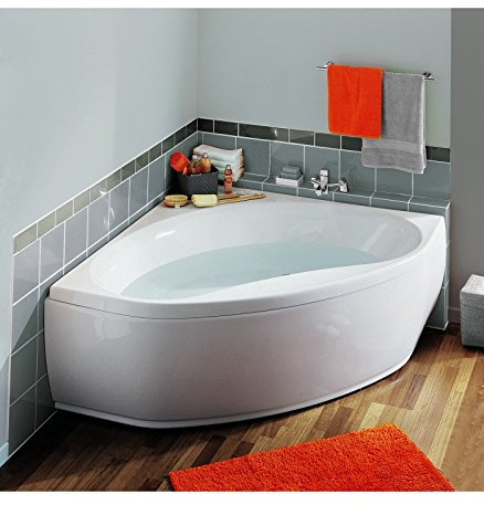 Baignoire d'angle Nalia - 135 x 135 cm, Sans tablier