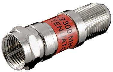 Goobay 67150 SAT Attenuator 3 dB - F male > F female