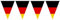 Wimpelgirlande Wimpel Girlande Fan Band Deutschland FAN - Artikel ca. 6Meter