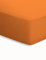 schlafgut Mako-Jersey Basic Spannbetttuch, Baumwolle, orange, 200 x 200 cm